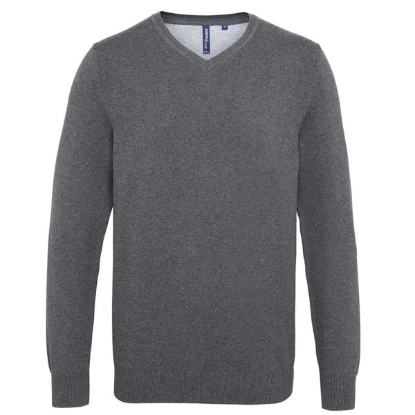 Men's cotton blend v-neck sweater Thumbnail