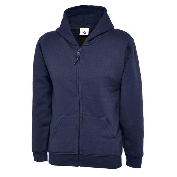 Childrens Classic Full Zip Hooded Sweatshirt Thumbnail