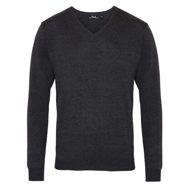 V-neck knitted sweater Thumbnail