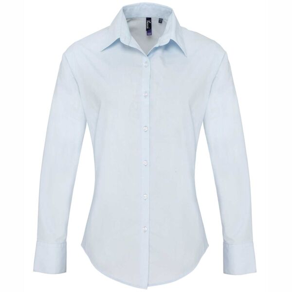 Women's supreme poplin long sleeve shirt Thumbnail