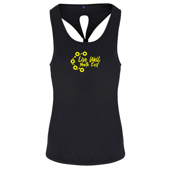 LWNE - Women's TriDri® yoga knot vest Thumbnail