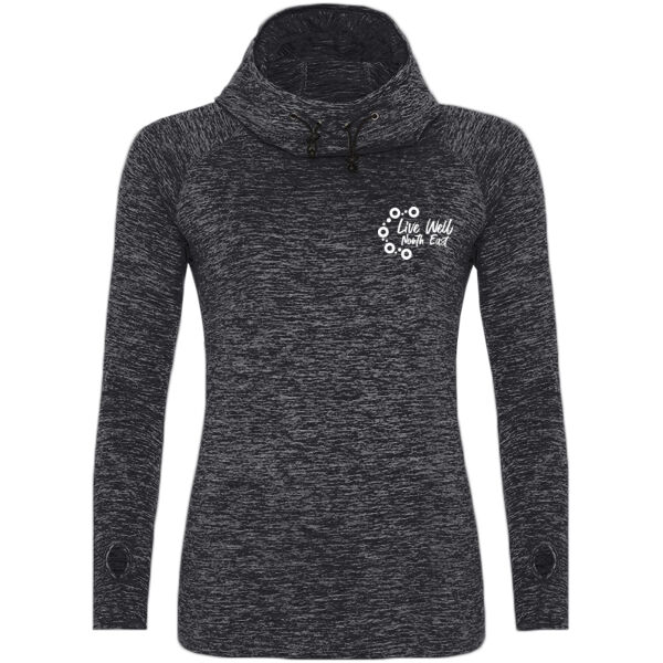 LWNE - Girlie cool cowl neck top Thumbnail